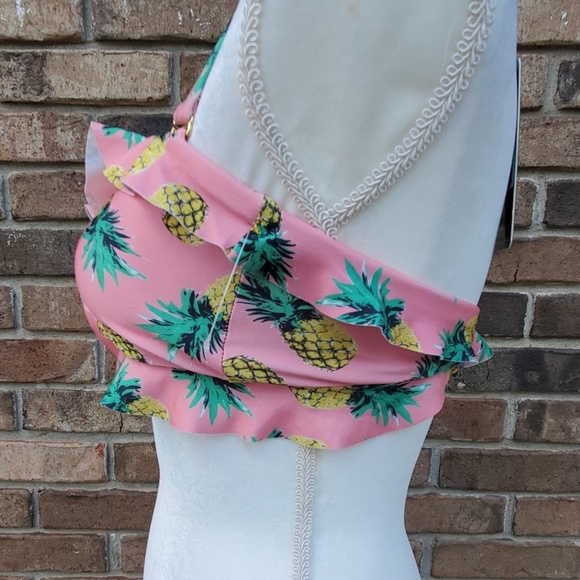 Wildfox pineapple bandeau ruffle bikini top    - Picture 5 of 6